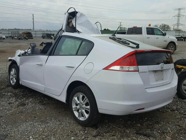 JHMZE2H72AS036377 - 2010 HONDA INSIGHT EX WHITE photo 3