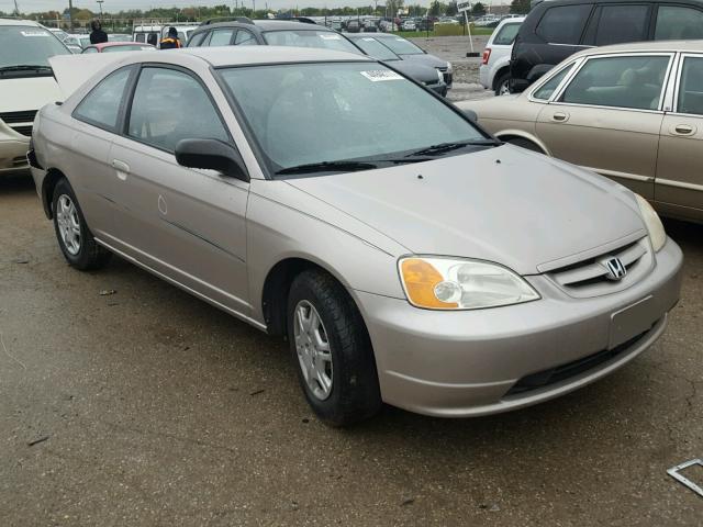 1HGEM22522L056832 - 2002 HONDA CIVIC LX GOLD photo 1