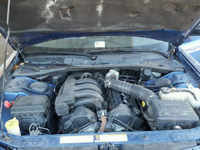 2B3KA43D09H628081 - 2009 DODGE CHARGER BLUE photo 7