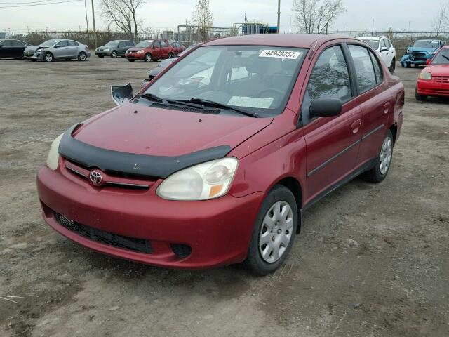 JTDBT123230306277 - 2003 TOYOTA ECHO RED photo 2