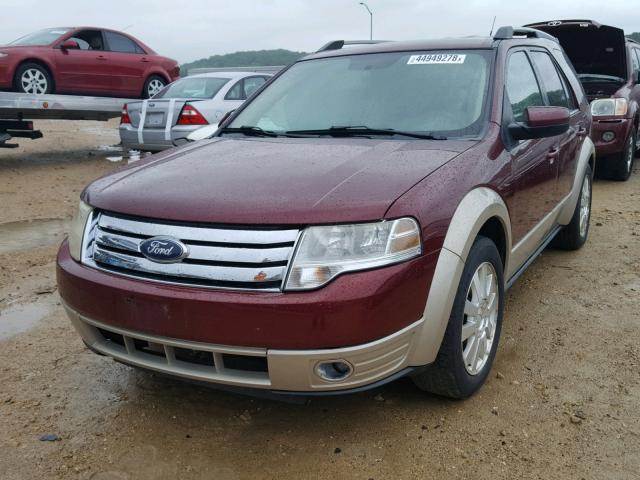 1FMDK08W18GA20583 - 2008 FORD TAURUS X E MAROON photo 2