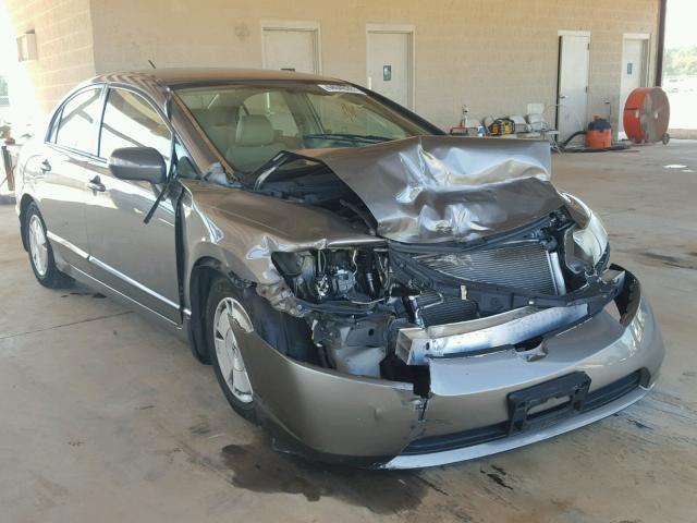 JHMFA36248S015150 - 2008 HONDA CIVIC HYBR GRAY photo 1