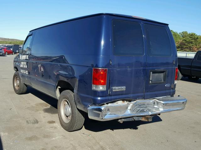 1FTSE34L58DA31216 - 2008 FORD ECONOLINE BLUE photo 3