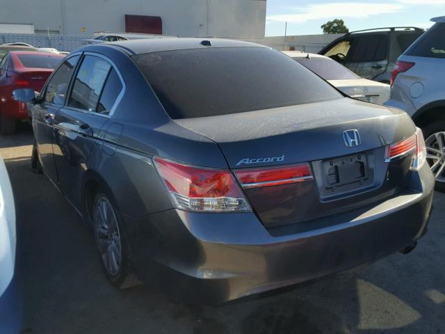 1HGCP2F84BA079916 - 2011 HONDA ACCORD EXL GRAY photo 3