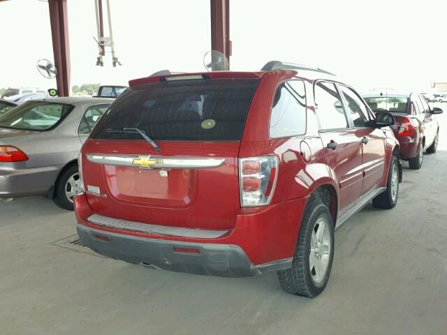 2CNDL13F266094134 - 2006 CHEVROLET EQUINOX LS RED photo 4