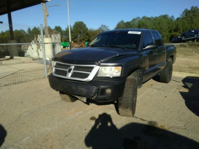 1D7HE48NX8S524354 - 2008 DODGE DAKOTA QUA GRAY photo 2