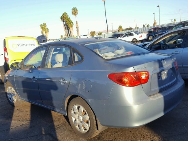 KMHDU46D17U251891 - 2007 HYUNDAI ELANTRA GL BLUE photo 3