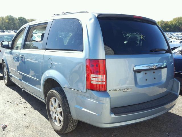 2A8HR54P28R702120 - 2008 CHRYSLER TOWN & COU BLUE photo 3