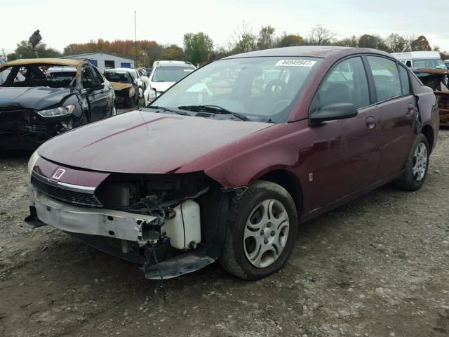 1G8AJ52FX3Z159876 - 2003 SATURN ION LEVEL MAROON photo 2