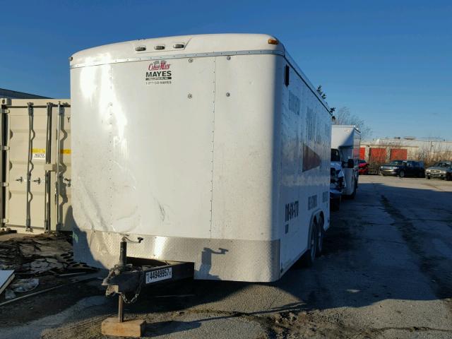 5NHUBL629GN085484 - 2016 EQUI TRAILER WHITE photo 3