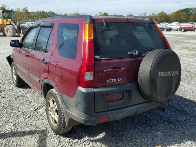 JHLRD78873C030066 - 2003 HONDA CR-V MAROON photo 3