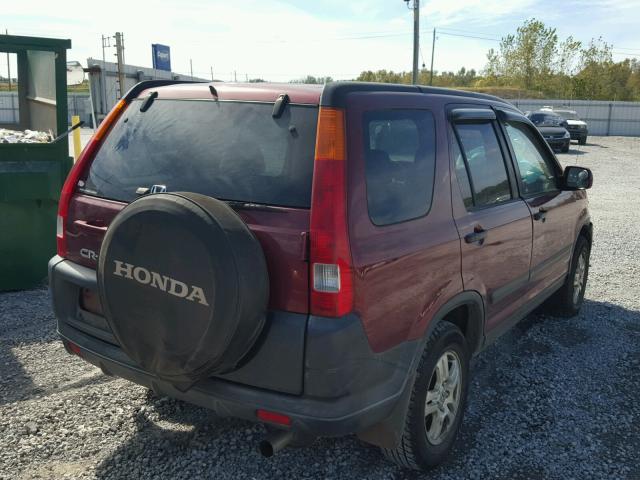 JHLRD78873C030066 - 2003 HONDA CR-V MAROON photo 4