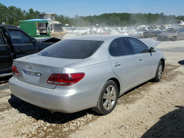 JTHBA30G265145250 - 2006 LEXUS ES SILVER photo 4