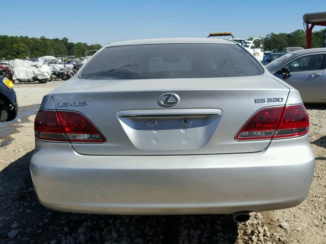 JTHBA30G265145250 - 2006 LEXUS ES SILVER photo 9