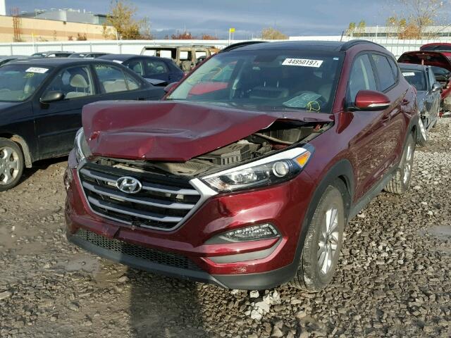 KM8J3CA45HU279637 - 2017 HYUNDAI TUCSON LIM RED photo 2