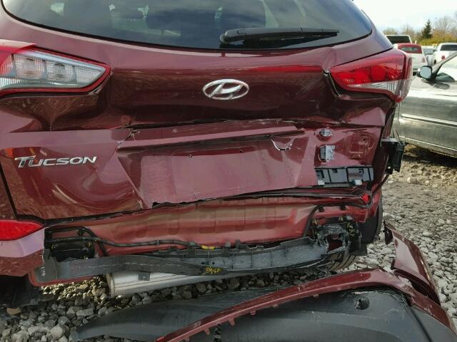 KM8J3CA45HU279637 - 2017 HYUNDAI TUCSON LIM RED photo 9