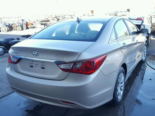 5NPEB4AC6BH022705 - 2011 HYUNDAI SONATA GLS GOLD photo 4