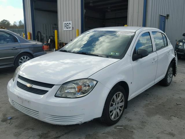 1G1AS58HX97236271 - 2009 CHEVROLET COBALT LS WHITE photo 2