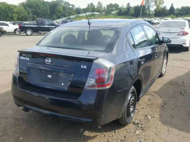 3N1AB6AP6CL616521 - 2012 NISSAN SENTRA 2.0 BLACK photo 4