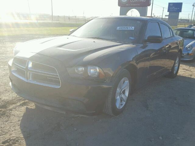 2B3CL3CG1BH504734 - 2011 DODGE CHARGER BLACK photo 2