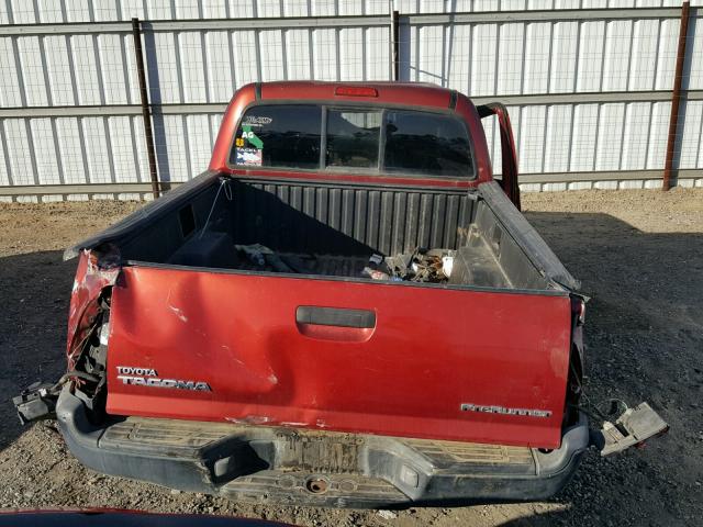 5TENX62N95Z012930 - 2005 TOYOTA TACOMA PRE RED photo 6