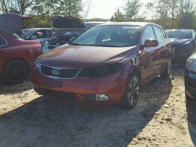 KNAFW5A34C5468459 - 2012 KIA FORTE SX RED photo 2