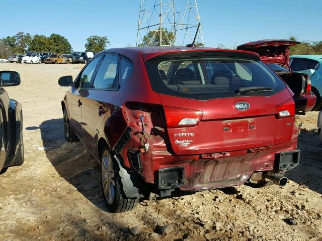 KNAFW5A34C5468459 - 2012 KIA FORTE SX RED photo 3