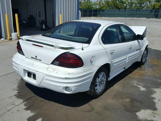 1G2NF52T81M576099 - 2001 PONTIAC GRAND AM S WHITE photo 4