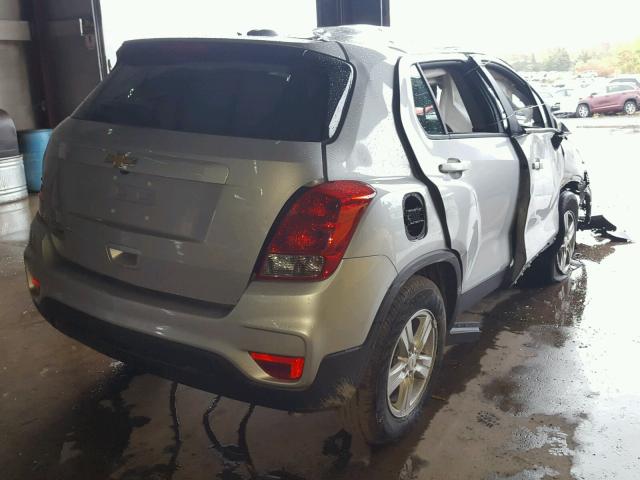 KL7CJNSB9HB251845 - 2017 CHEVROLET TRAX LS SILVER photo 4