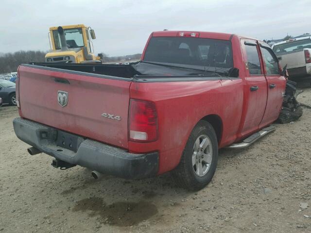 1C6RR7FT8DS569218 - 2013 RAM RAM TRUCK RED photo 4