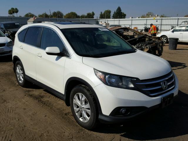 5J6RM3H54EL010205 - 2014 HONDA CR-V EX WHITE photo 1