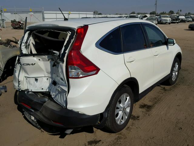 5J6RM3H54EL010205 - 2014 HONDA CR-V EX WHITE photo 4