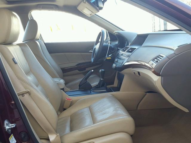 1HGCP25848A102220 - 2008 HONDA ACCORD EXL MAROON photo 5