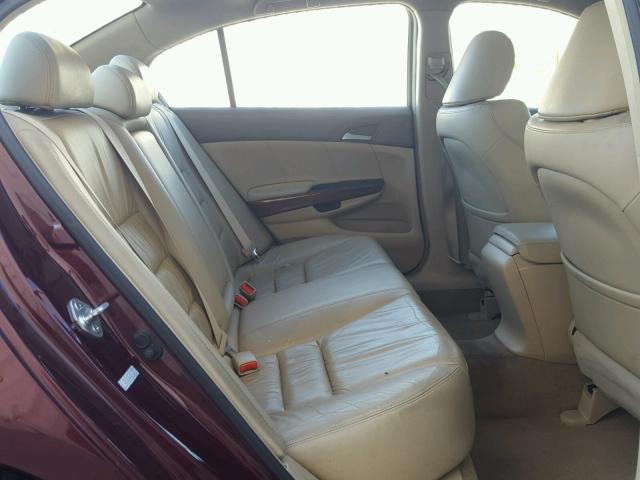 1HGCP25848A102220 - 2008 HONDA ACCORD EXL MAROON photo 6