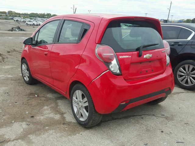 KL8CB6S90DC536532 - 2013 CHEVROLET SPARK LS RED photo 3