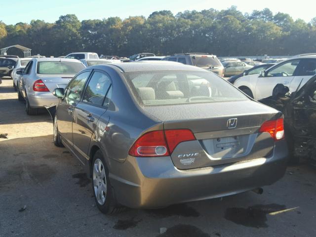 2HGFA16558H324165 - 2008 HONDA CIVIC LX TAN photo 3