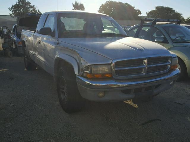 1B7GL42X62S607180 - 2002 DODGE DAKOTA SLT SILVER photo 1