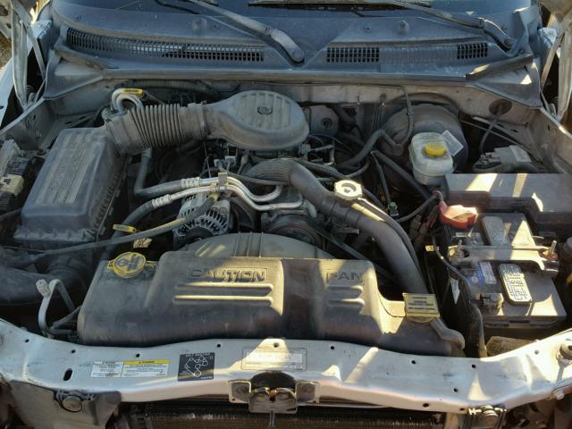 1B7GL42X62S607180 - 2002 DODGE DAKOTA SLT SILVER photo 7