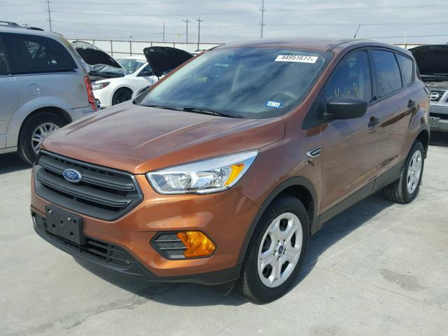 1FMCU0F79HUB79175 - 2017 FORD ESCAPE S ORANGE photo 2