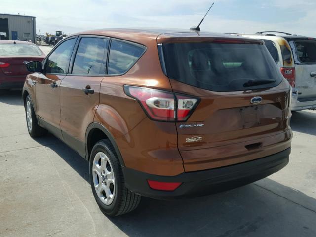 1FMCU0F79HUB79175 - 2017 FORD ESCAPE S ORANGE photo 3