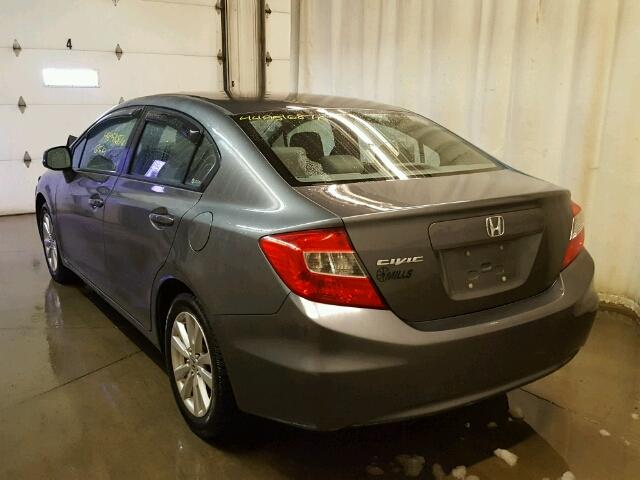19XFB2F83CE008277 - 2012 HONDA CIVIC ნაცრისფერი ფოტო 3