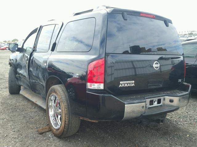 5N1AA08A34N729385 - 2004 NISSAN ARMADA SE BLACK photo 3