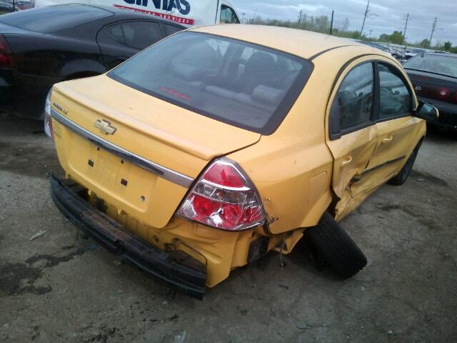 KL1TD5DE0BB175013 - 2011 CHEVROLET AVEO LS YELLOW photo 4