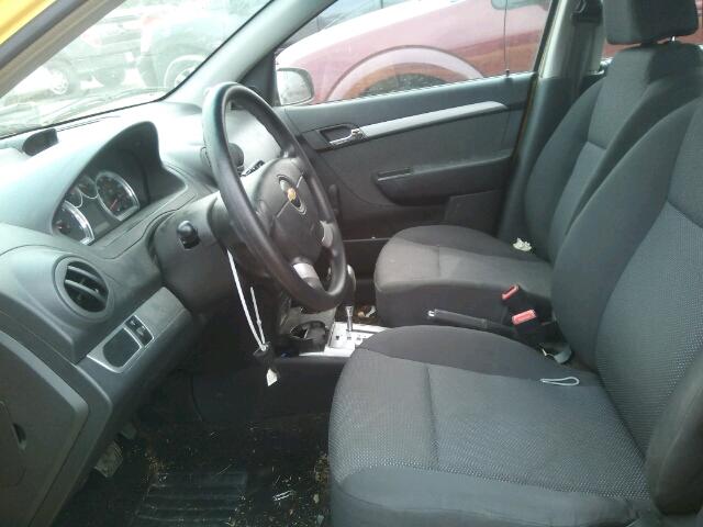 KL1TD5DE0BB175013 - 2011 CHEVROLET AVEO LS YELLOW photo 5