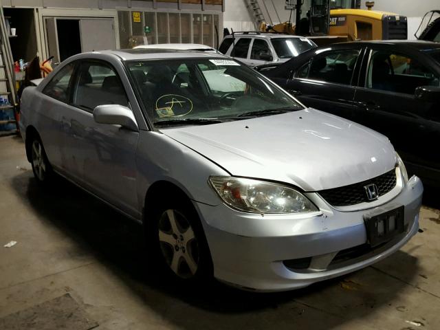 1HGEM22944L053470 - 2004 HONDA CIVIC EX SILVER photo 1