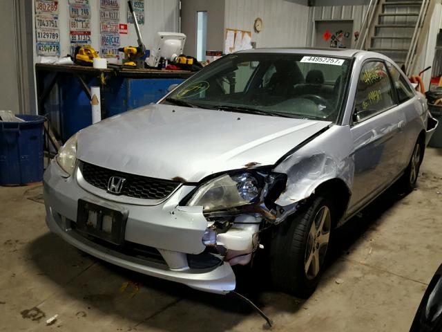 1HGEM22944L053470 - 2004 HONDA CIVIC EX SILVER photo 2