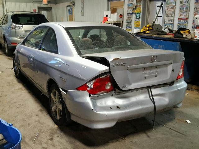 1HGEM22944L053470 - 2004 HONDA CIVIC EX SILVER photo 3