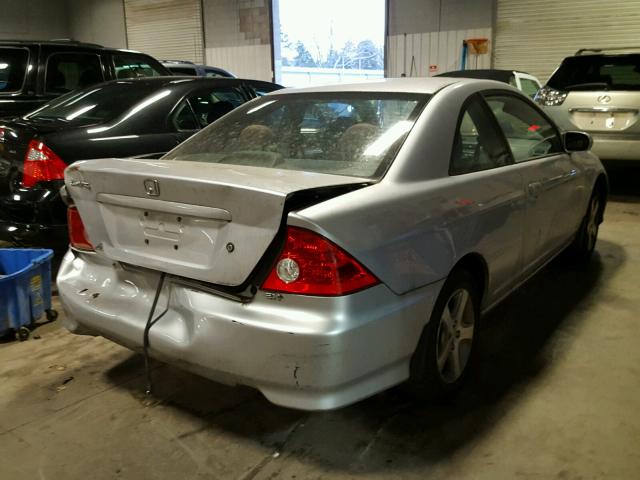 1HGEM22944L053470 - 2004 HONDA CIVIC EX SILVER photo 4