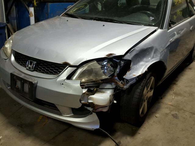 1HGEM22944L053470 - 2004 HONDA CIVIC EX SILVER photo 9