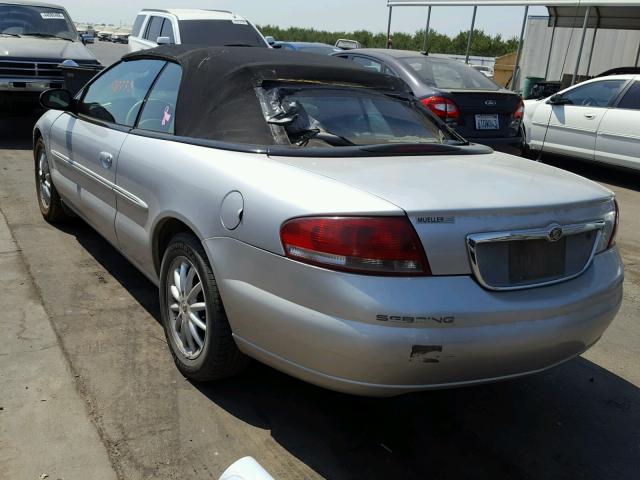 1C3EL55U91N567791 - 2001 CHRYSLER SEBRING LX SILVER photo 3